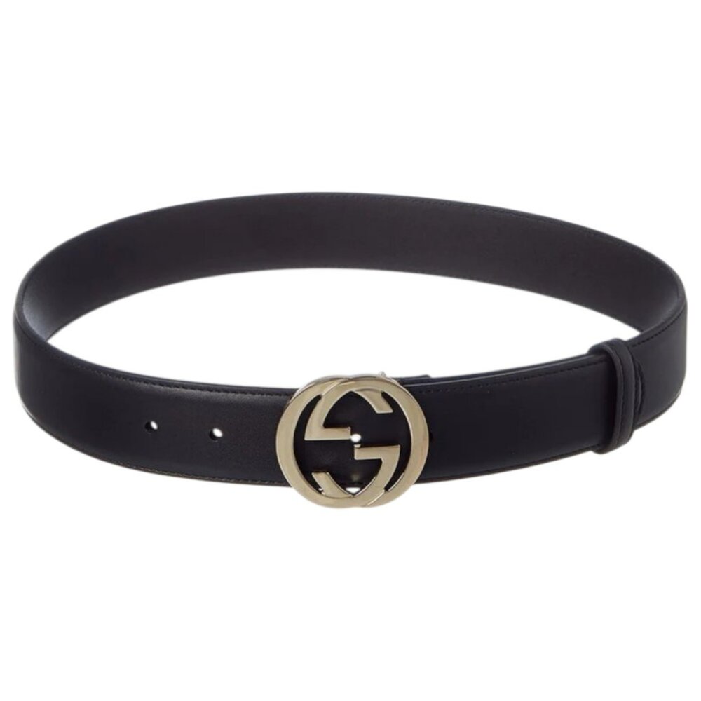 Gucci Interlocking G leather belt, Size 85